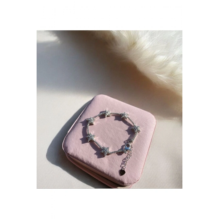 Zirkonyum Paris Dünyası Taşlı Yıldız Bileklik