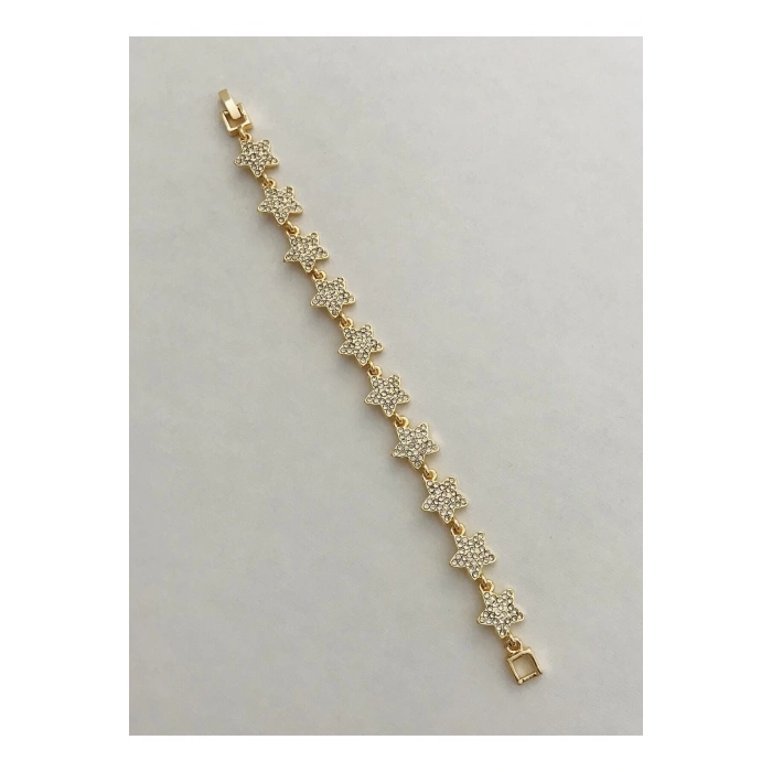 Yıldız Figürlü Çelik Bileklik 18 cm