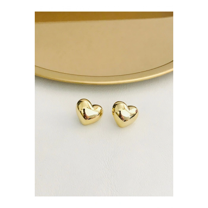 Tombul Kalp Çelik Küpe