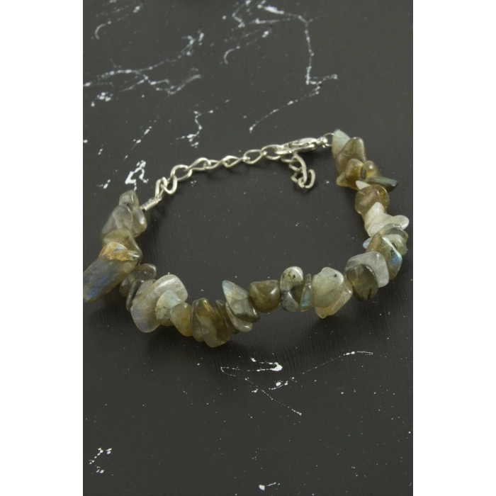 Akik Kırık Doğaltaşlı Bileklik