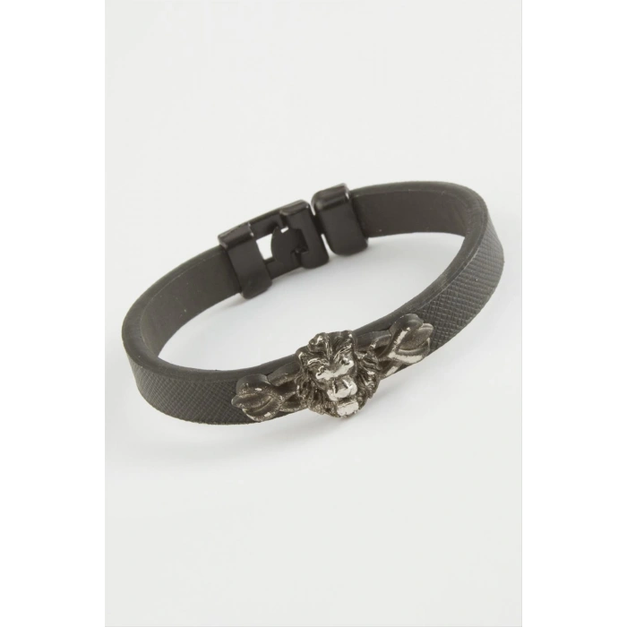 Aslan Kaliteli Suni Deri Bileklik