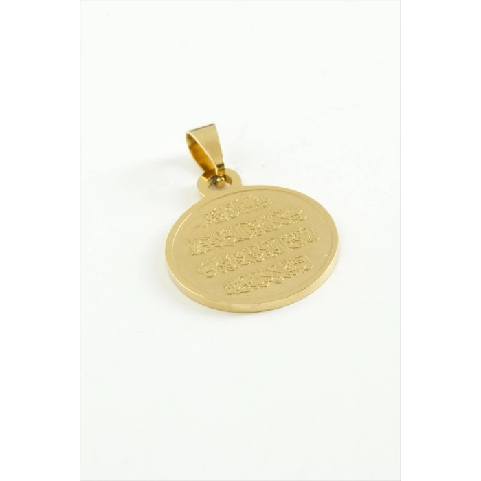 Ayetel Kürsi Çelik Kolye Ucu 2,5 cm