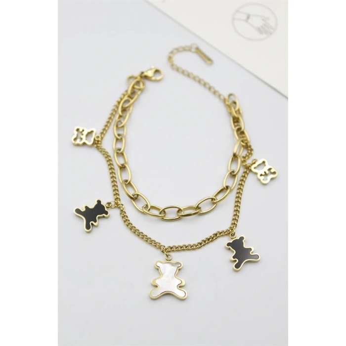 Ayıcık Bileklik - Altın