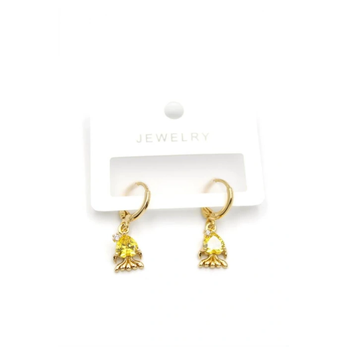 Balık Küpe - Altın