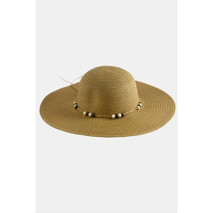 Boncuk Hasır Şapka