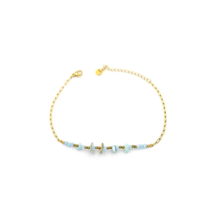 Boncuk Zincir Halhal - Altın