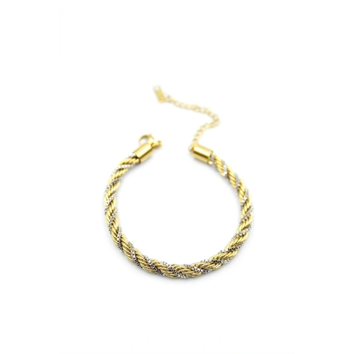 Burgu Zincir Bileklik - Altın