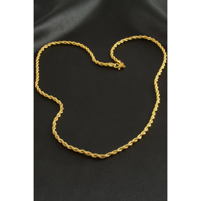 Burgulu Zincir Kolye 60 cm