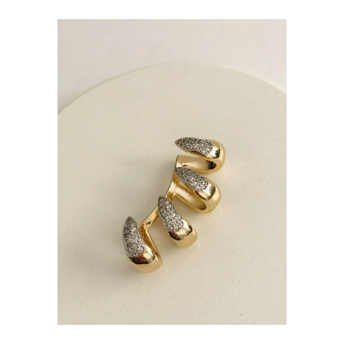 Çelik Çoklu Görünüm Kıkırdak Küpe