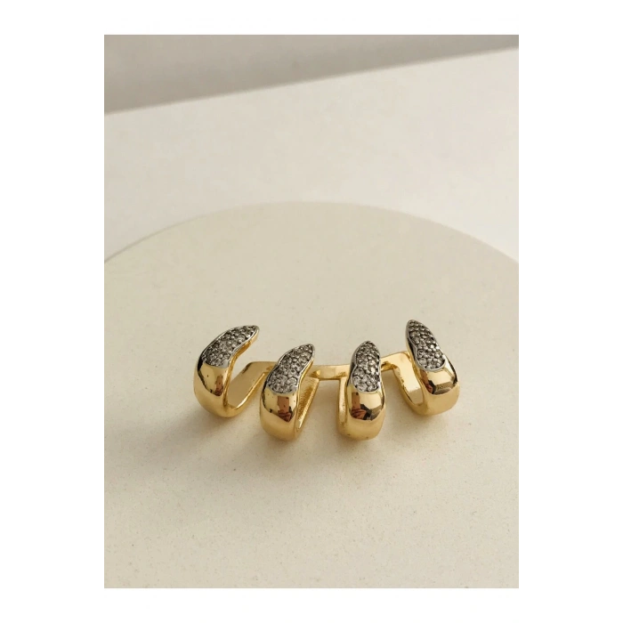 Çelik Çoklu Görünüm Kıkırdak Küpe