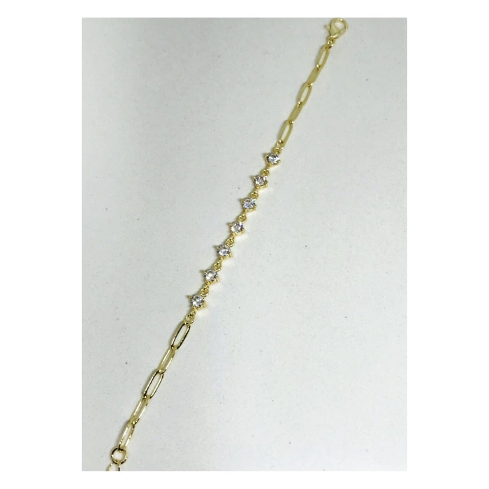 Çelik Taşlı Ince Bileklik