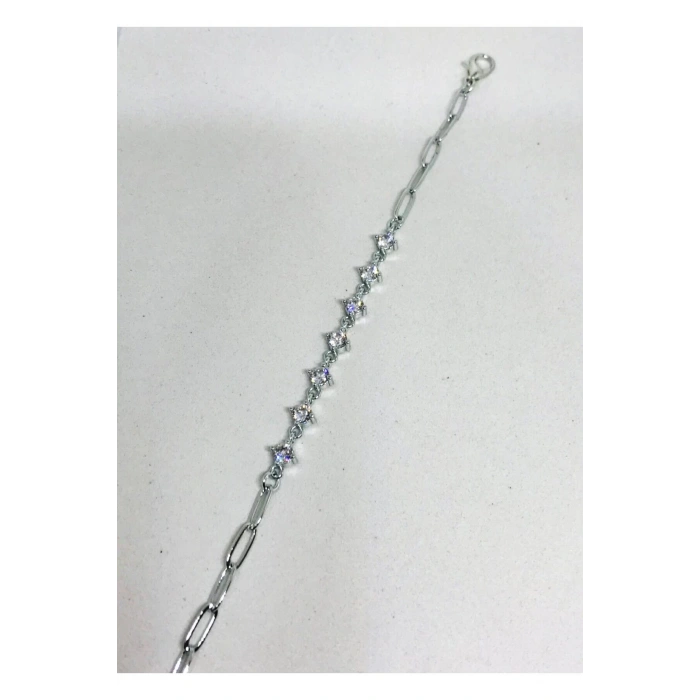 Çelik Taşlı Ince Bileklik