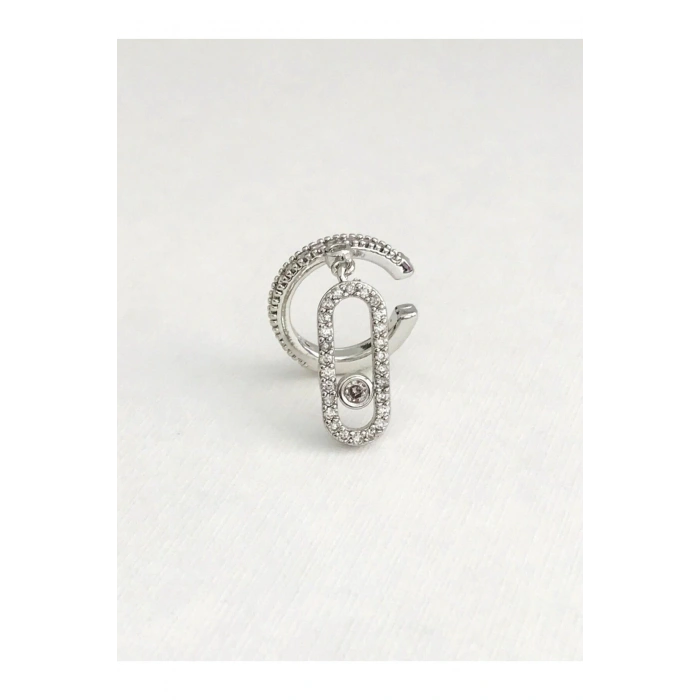 Çelik Taşlı Kıkırdak Küpe