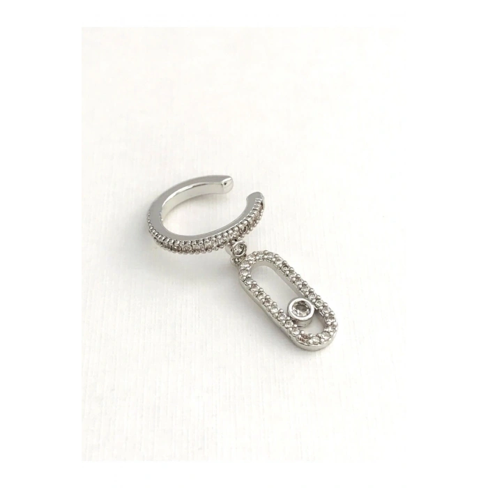 Çelik Taşlı Kıkırdak Küpe