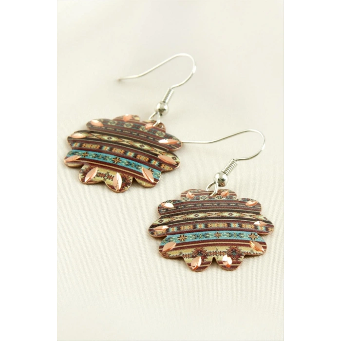 Çiçek Bakır Küpe