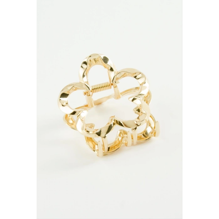 Çiçek Burgulu Metal Mandal Toka 6 cm