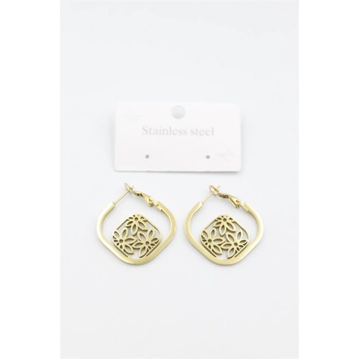 Çiçek Küpe - Altın