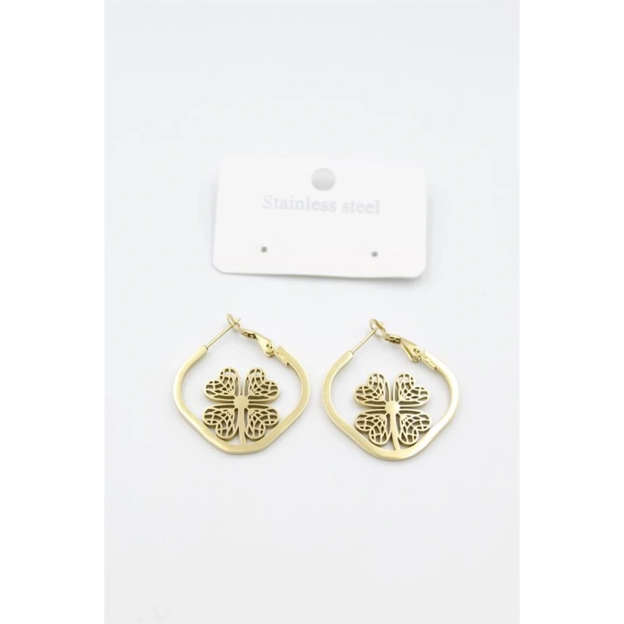 Çiçek Küpe - Altın