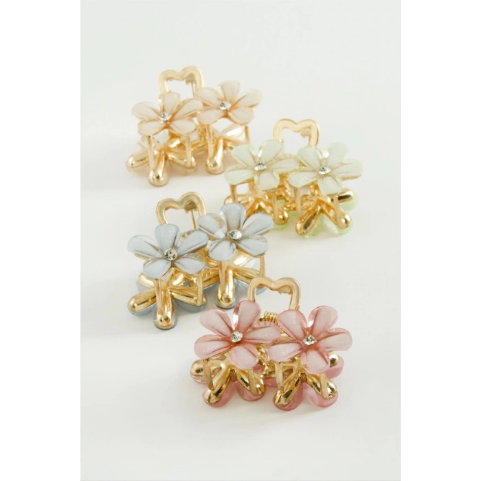 Çiçek Metal Mandal Toka 4 cm