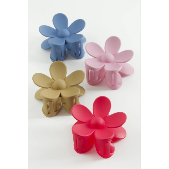 Çiçek Renkli Mandal Toka 7 cm