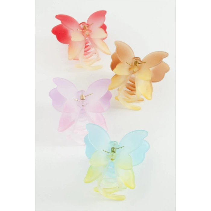 Çift Kanatlı Kelebek Mandal Toka 8 cm