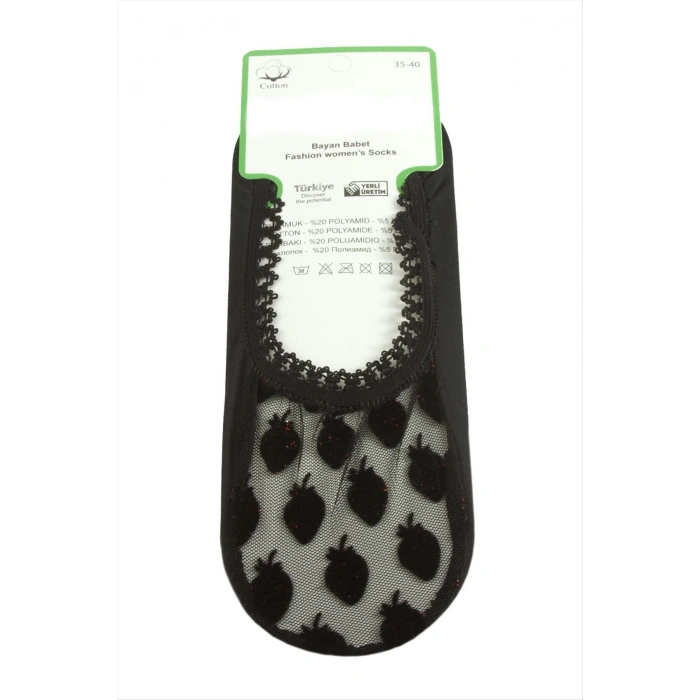 Çilek Dantel Babet Çorap