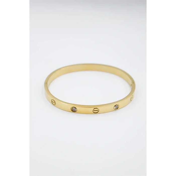 CRT Model Taşlı Bilezik - Altın