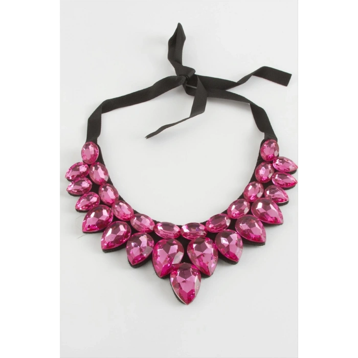 Damla Taşlı Yaka Kolye