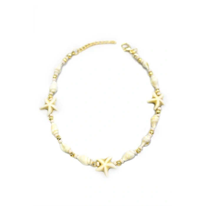 Deniz Kabuğu Halhal - Beyaz