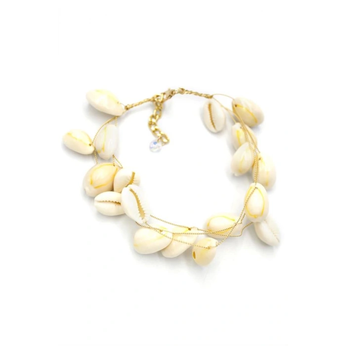 Deniz Kabuğu Halhal - Beyaz