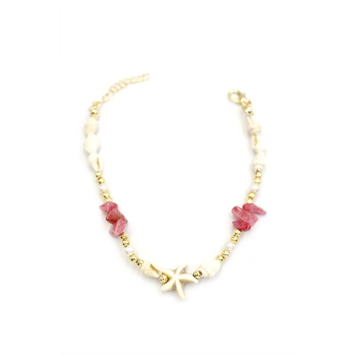 Deniz Kabuğu Halhal - Koyu Pembe