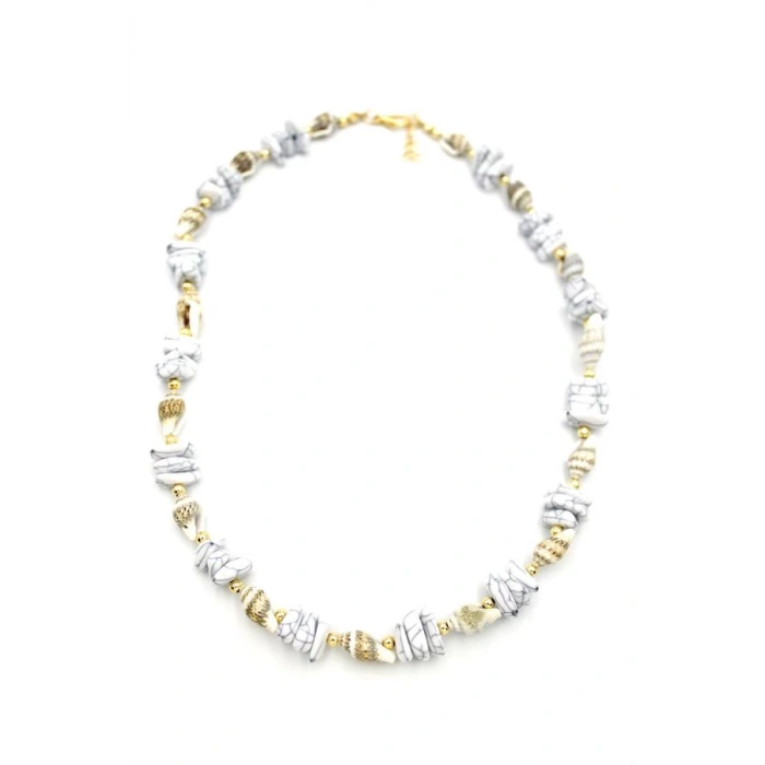 Deniz Kabuğu Kolye - Beyaz