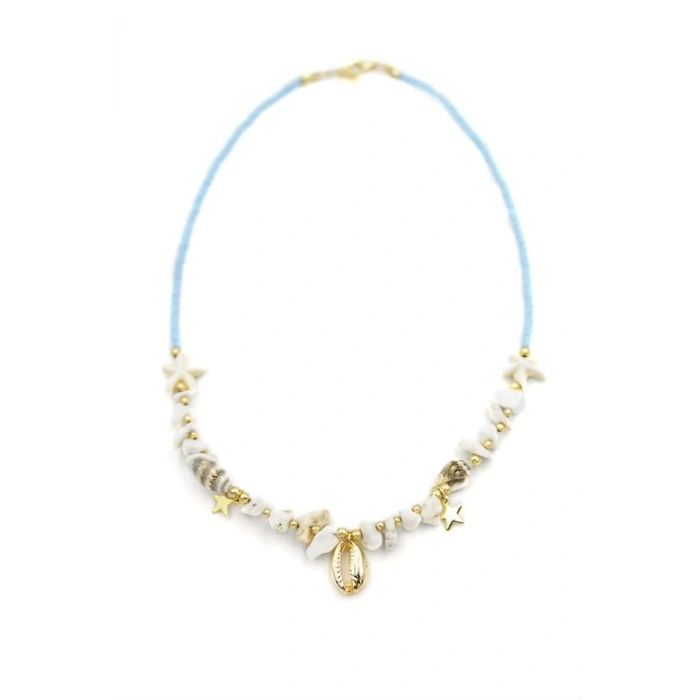 Deniz Kabuğu Kolye - Turkuaz