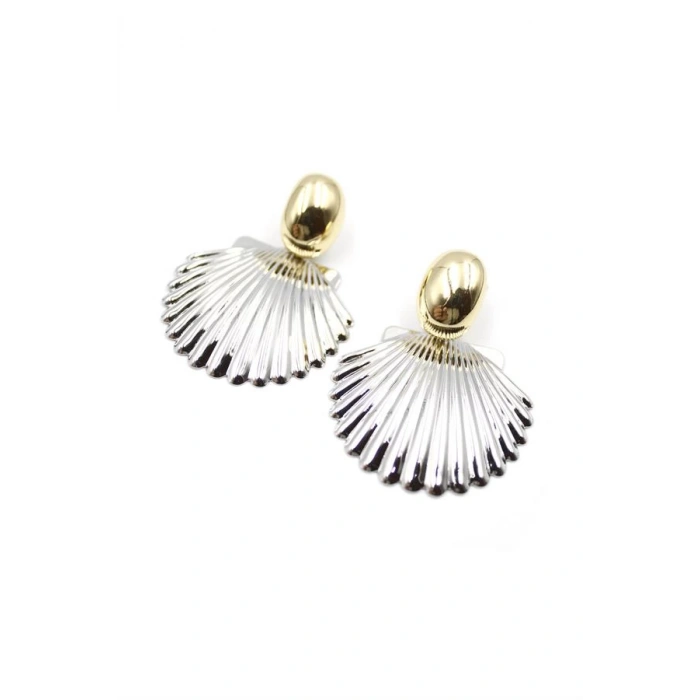 Deniz Kabuğu Küpe - Gümüş