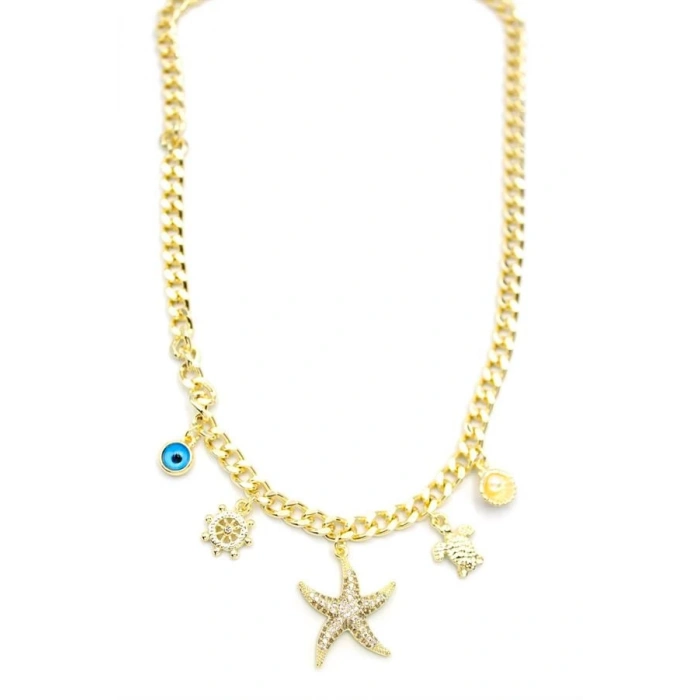 Deniz Yıldızı Kolye - Altın