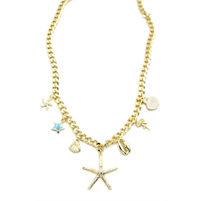 Deniz Yıldızı Kolye - Altın