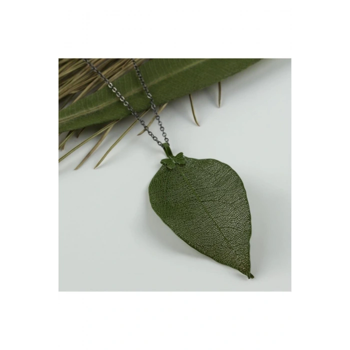 Doğal Yaprak Kolye