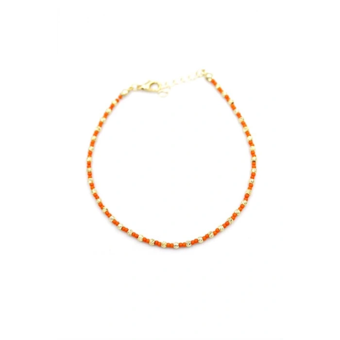 Dorika Boncuk Halhal - Turuncu