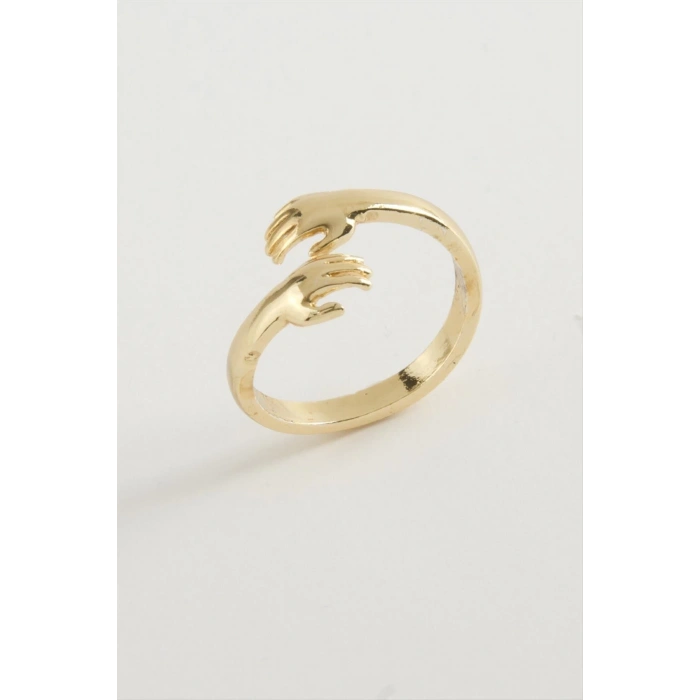 El Figürlü Metal Yüzük