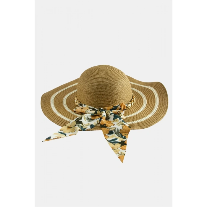 Fiyong Zincir Örgülü Hasır Şapka