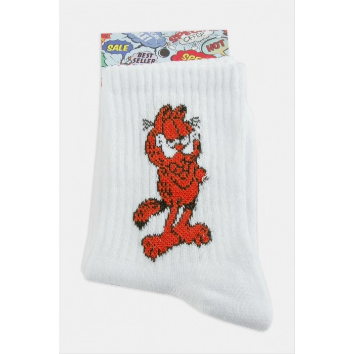 Garfield Kolej Çorap 8*28