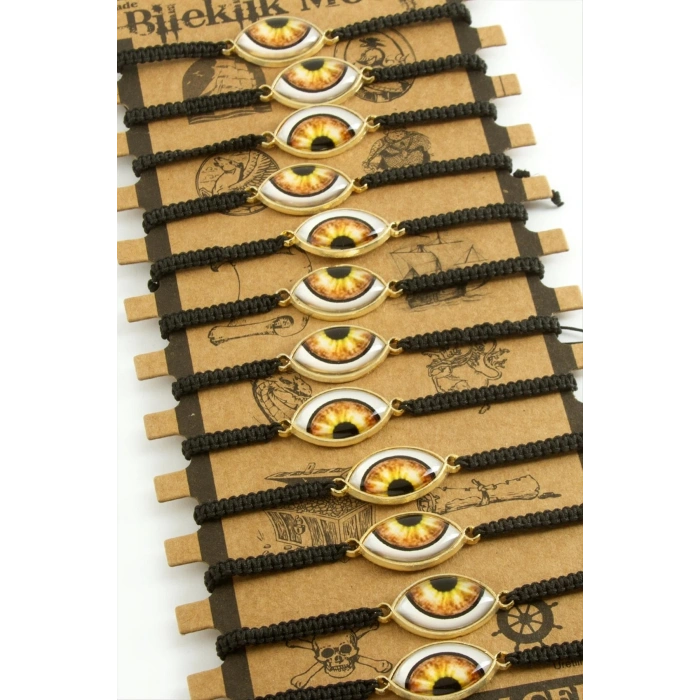 Göz Makrome Örgülü Bileklik