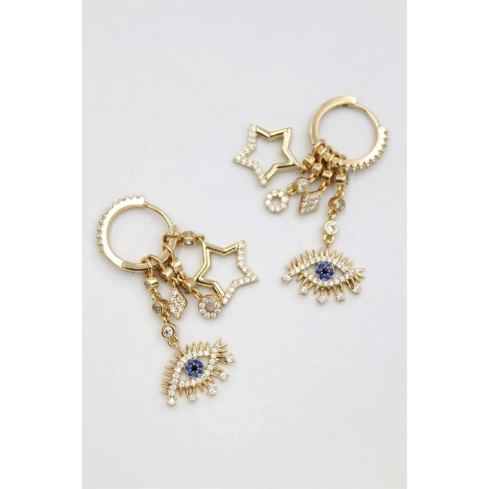 Göz Shakira Küpe - Altın