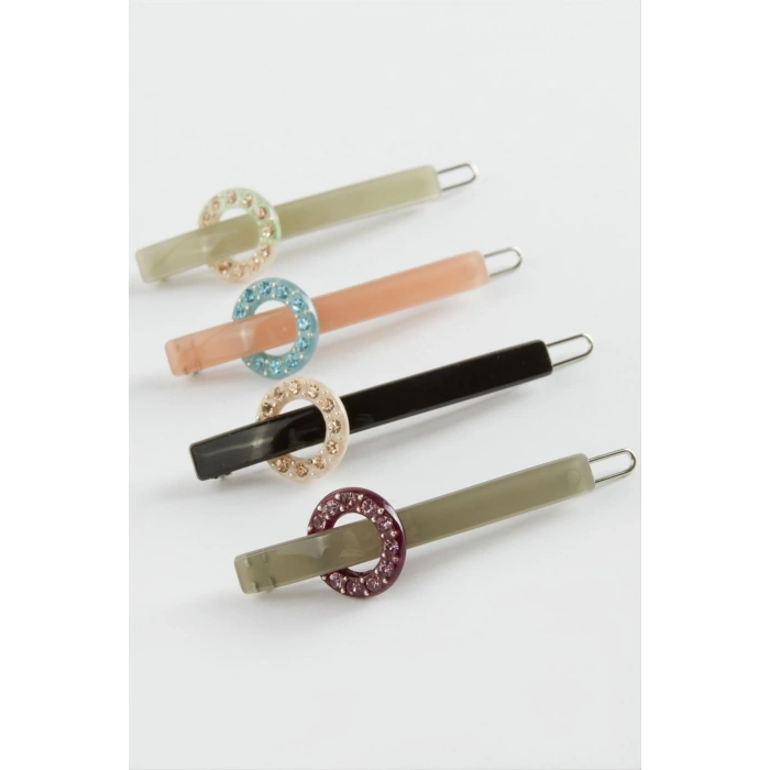 Halka Taşlı Klipsli Toka