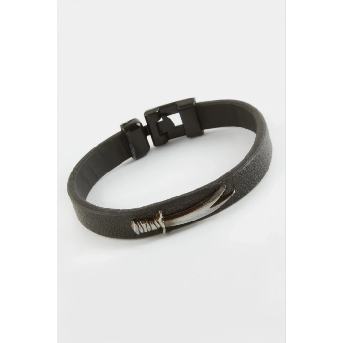 Hançer Kaliteli Suni Deri Bileklik