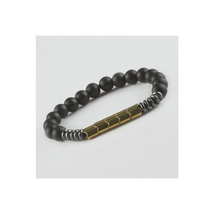 Hematit - Mat Onix Doğaltaş Bileklik