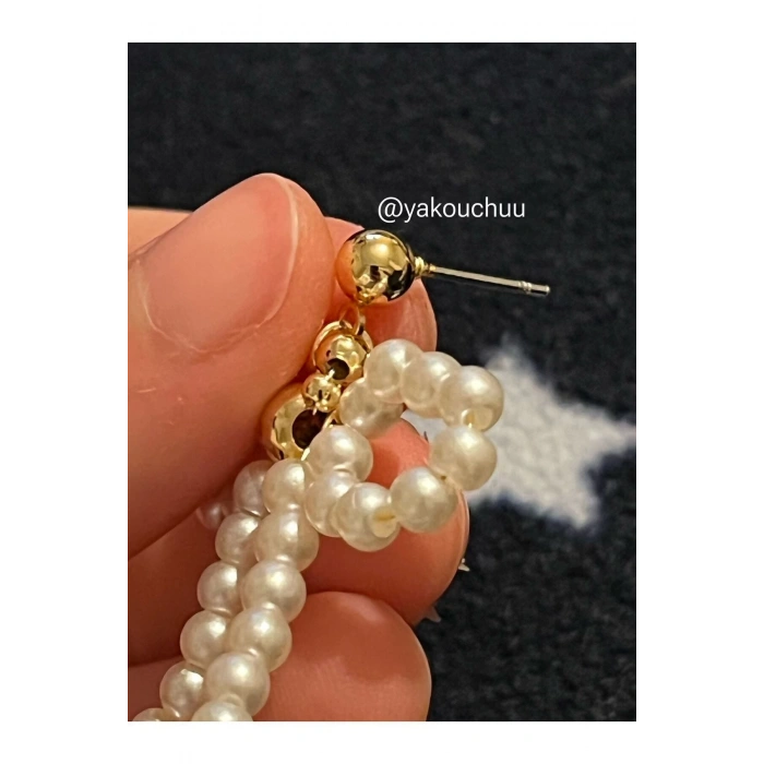 inci boncuk fiyonk küpe