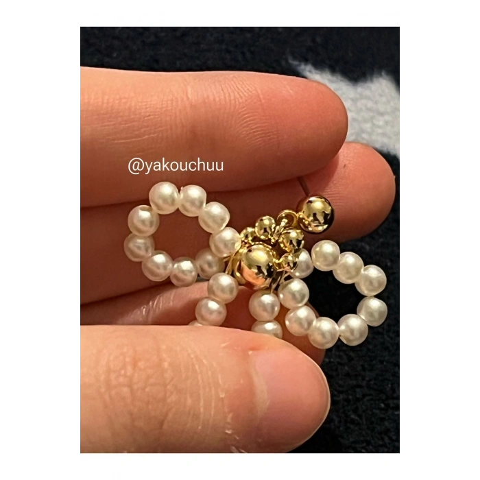 inci boncuk fiyonk küpe