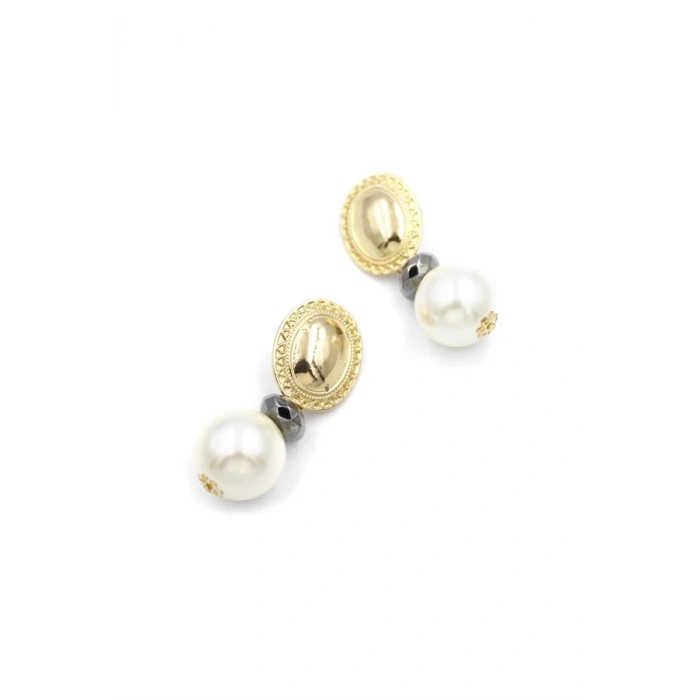 İncili Küpe - Altın