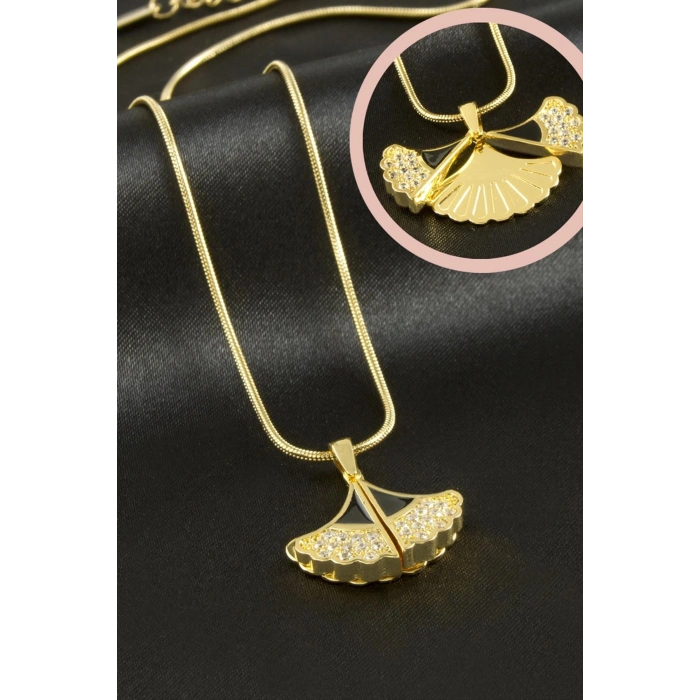 İsim Yazılabilir Çiçek Lüks Çelik Kolye